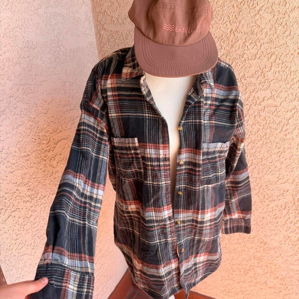 Rip Curl multicoloured plaid button up shirt